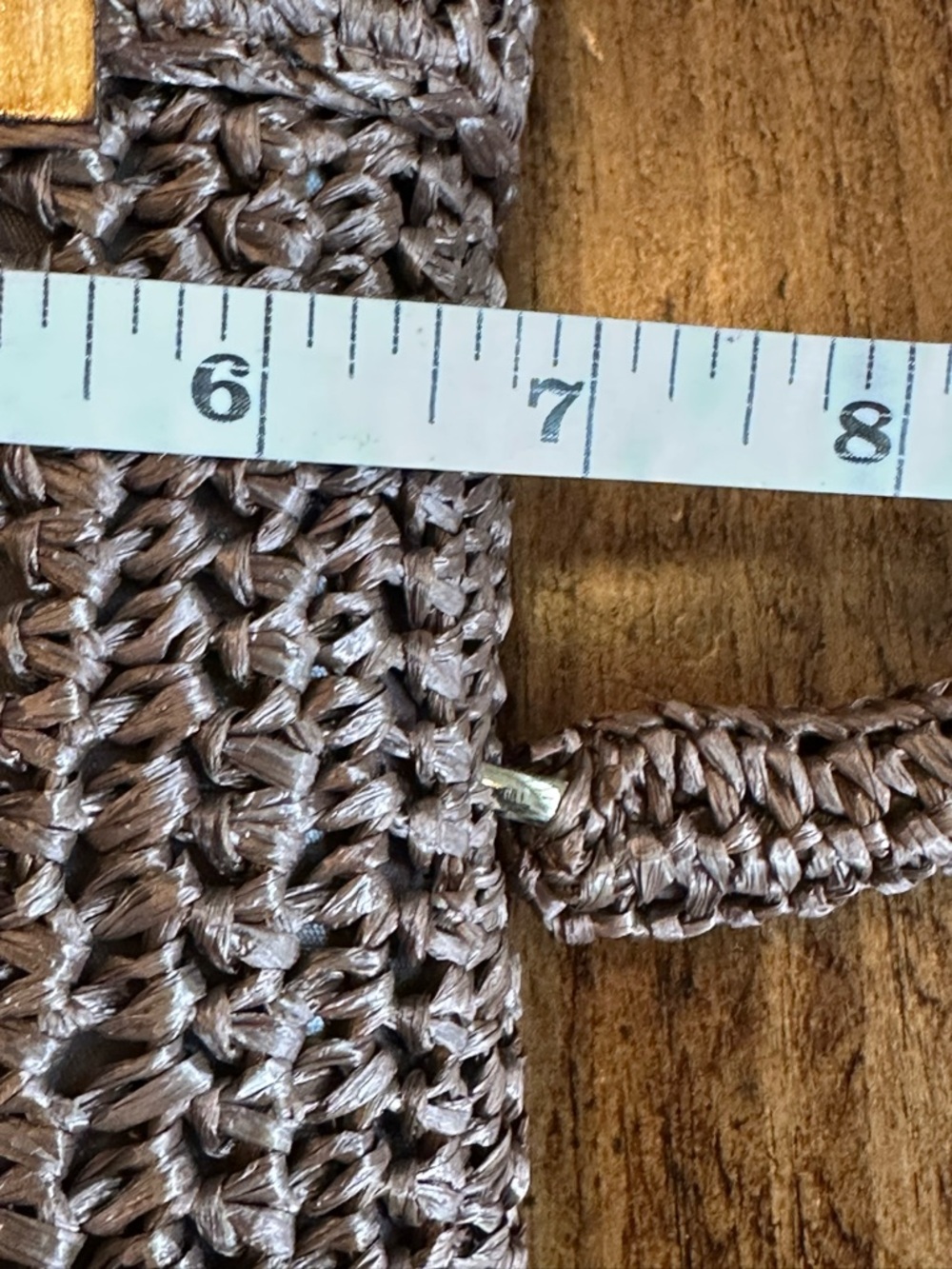 Vintage 1960s Raffia Woven Handbag | Made in Japan | Boho MCM - Picture 7 of 9